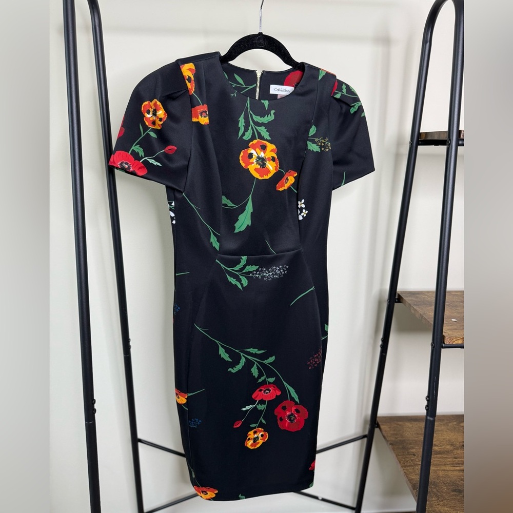 Poppy Scuba Sheath Dress